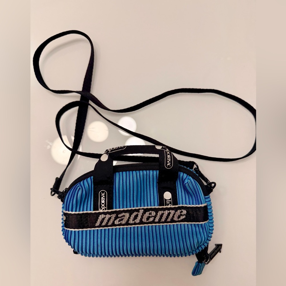 Mademe x LeSportsac Blue Lenticular Mini Bag with Strap